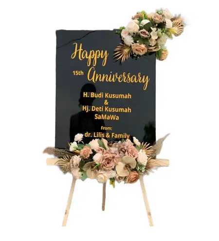 Papan Bunga Akrilik Crewek Kradenan